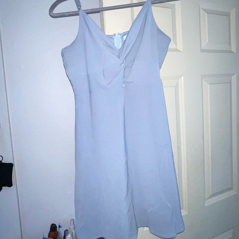 blue mini dress